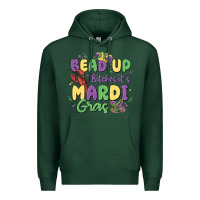 Sports Green bead up bitches it's mardi gras Premium Hoodie - MaliasSmallBusiness