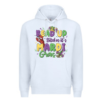 White bead up bitches it's mardi gras Premium Hoodie - MaliasSmallBusiness