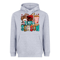 Heather Grey 'tis the season baseball game Heavyweight Hoodie - Jasminsmagicworld