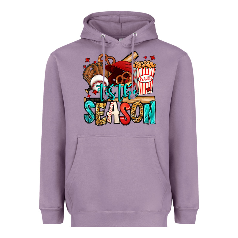 'tis The Season Baseball Game Heavyweight Hoodie by Jasminsmagicworld | Teevron