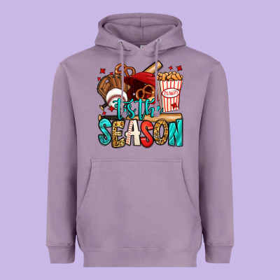 'tis The Season Baseball Game Heavyweight Hoodie Designed By Jasminsmagicworld