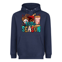 Navy 'tis the season baseball game Heavyweight Hoodie - Jasminsmagicworld