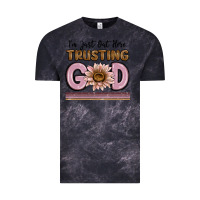 Cloud Black im just out here trusting god Vintage Tee - MaliasSmallBusiness