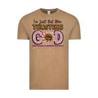 Vintage Coffee im just out here trusting god Vintage Tee - MaliasSmallBusiness