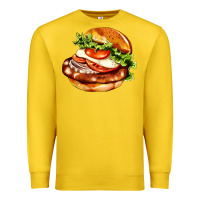 Lemon American hamburger Premium Sweatshirt - AdoDesignShop
