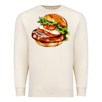 Sandshell American hamburger Premium Sweatshirt - AdoDesignShop