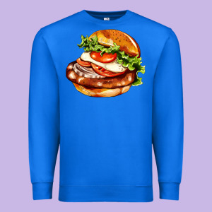 American Hamburger Premium Sweatshirt Designed By Adodesignshop