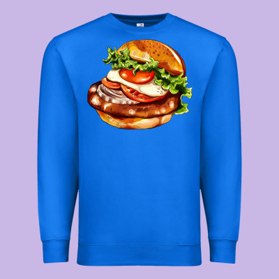 American Hamburger Premium Sweatshirt Designed By Adodesignshop