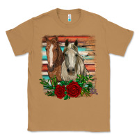 Toasted Coconut horses with roses Classic Tee - RanaPortraitStore