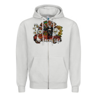 Dove Grey farm life Zipper Hoodie - SublimationCraftShop