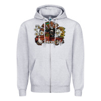 Heather Grey farm life Zipper Hoodie - SublimationCraftShop