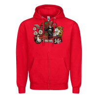 Red farm life Zipper Hoodie - SublimationCraftShop
