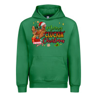 Emerald Merry Cluckin' Christmas Urban Hoodie - MaliasSmallBusiness
