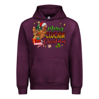Mauve Wine Merry Cluckin' Christmas Urban Hoodie - MaliasSmallBusiness