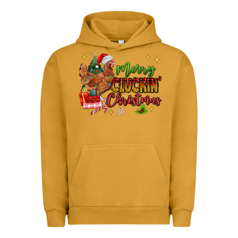 Merry Cluckin' Christmas Urban Hoodie by MaliasSmallBusiness | Teevron
