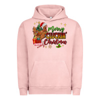 Pigment Salmon Merry Cluckin' Christmas Urban Hoodie - MaliasSmallBusiness