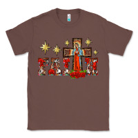 Chestnut faith our lady of guadalupe cross Classic Tee - BarkalooDesign