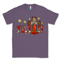Lavender faith our lady of guadalupe cross Classic Tee - BarkalooDesign