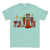 Seafoam faith our lady of guadalupe cross Classic Tee - BarkalooDesign