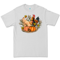 Dove Grey fall coop animals pumpkin Premium Tee - Artiststas