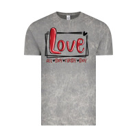 Cloud Rock love all day every day hearts Vintage Tee - MaliasSmallBusiness