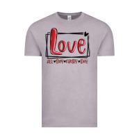Vintage Zinc love all day every day hearts Vintage Tee - MaliasSmallBusiness