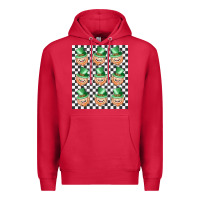 Cardinal boujee checker board leprechaun Premium Hoodie - MaliasSmallBusiness