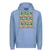 Colony Blue boujee checker board leprechaun Premium Hoodie - MaliasSmallBusiness