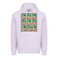 Lilac boujee checker board leprechaun Premium Hoodie - MaliasSmallBusiness
