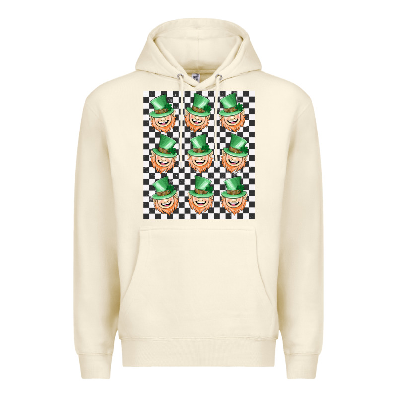 Boujee Checker Board Leprechaun Premium Hoodie by MaliasSmallBusiness | Teevron