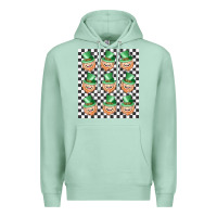 Seafoam boujee checker board leprechaun Premium Hoodie - MaliasSmallBusiness