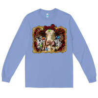 Colony Blue heifer cow christmas western background Long Sleeve Tee - RanaPortraitStore