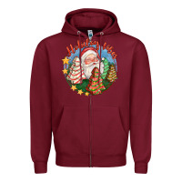 Burgundy holiday vibes Zipper Hoodie - FaDigitalArtStudio