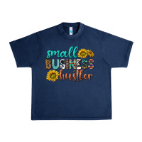 Navy small business hustler Urban Heavy Tee - texasbilliewilder