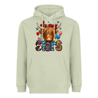 Matcha oh my stars 4th of july shaggy cow Heavyweight Hoodie - Jasminsmagicworld