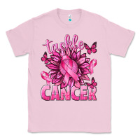 Bubblegum Pink Tackle Cancer with Sunflower Classic Tee - texasbilliewilder