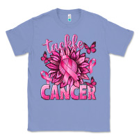 Colony Blue Tackle Cancer with Sunflower Classic Tee - texasbilliewilder
