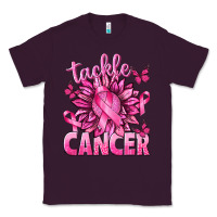 Plum Tackle Cancer with Sunflower Classic Tee - texasbilliewilder