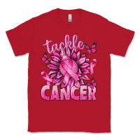 Red Tackle Cancer with Sunflower Classic Tee - texasbilliewilder