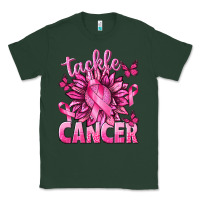 Sports Green Tackle Cancer with Sunflower Classic Tee - texasbilliewilder