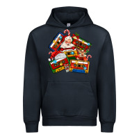 Navy christmas cassette tapes Urban Hoodie - MaliasSmallBusiness