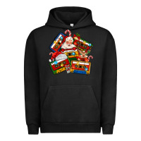 Pigment Black christmas cassette tapes Urban Hoodie - MaliasSmallBusiness