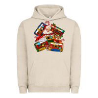 Pigment French Oak christmas cassette tapes Urban Hoodie - MaliasSmallBusiness