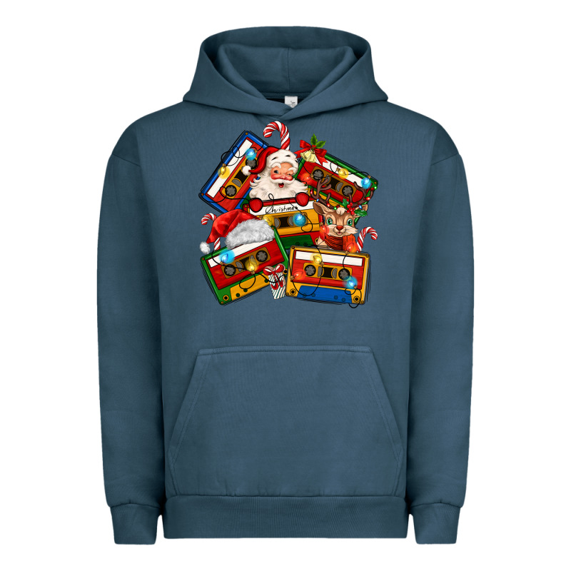 Christmas Cassette Tapes Urban Hoodie by MaliasSmallBusiness | Teevron