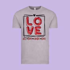 Love All Day Every Day Vintage Tee Designed By Maliassmallbusiness