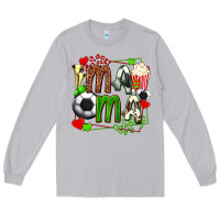 Moon Dust mama soccer with popcorn Long Sleeve Tee - texasbilliewilder