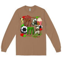 Toasted Coconut mama soccer with popcorn Long Sleeve Tee - texasbilliewilder
