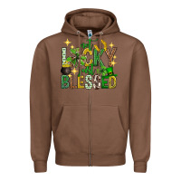 Chestnut Not lucky just blessed st. patricks day Zipper Hoodie - Neo Western