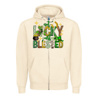Sandshell Not lucky just blessed st. patricks day Zipper Hoodie - Neo Western