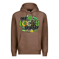 Chestnut one lucky teacher Premium Hoodie - MaliasSmallBusiness